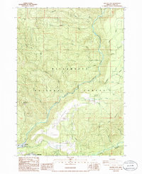 Westfir East 1986 topographic map thumbnail