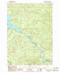 Westfir West 1986 topographic map thumbnail