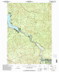 Westfir West 1997 topographic map thumbnail