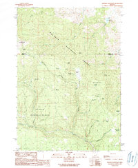 Whiskey Mountain 1990 topographic map thumbnail