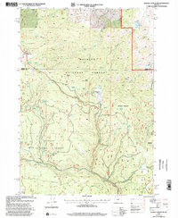 Whiskey Mountain 1999 topographic map thumbnail