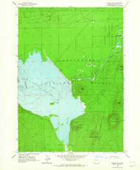 Wickiup Dam 1963 topographic map thumbnail