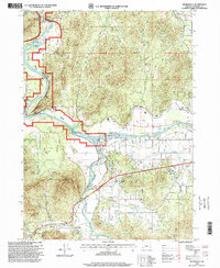 Wilderville 1996 topographic map thumbnail