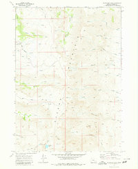 Wildhorse Lake 1968 topographic map thumbnail