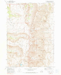 Wildhorse Lake 1968 topographic map thumbnail