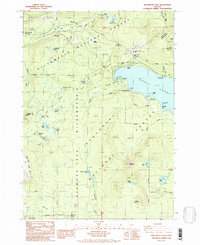 Willamette Pass 1986 topographic map thumbnail
