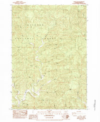 Windy Peak 1984 topographic map preview