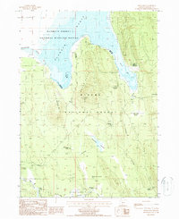Wocus Bay 1988 topographic map thumbnail