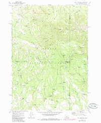 Wolf Mountain 1972 topographic map preview