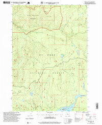 Wolf Peak 1997 topographic map thumbnail
