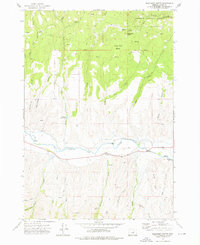 Wolfinger Butte 1972 topographic map thumbnail