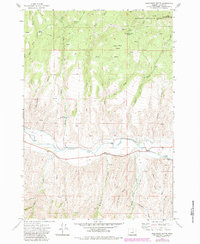 Wolfinger Butte 1972 topographic map thumbnail