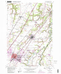 Woodburn 1956 topographic map thumbnail