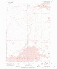 Wrangle Butte 1972 topographic map thumbnail
