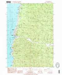 Yachats 1984 topographic map thumbnail