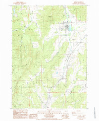 Yoncalla 1987 topographic map thumbnail