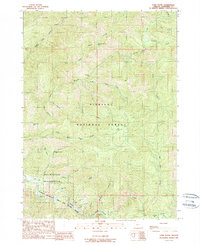 York Butte 1989 topographic map thumbnail