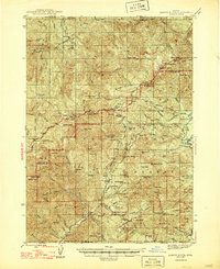 Abbott Butte 1947 topographic map thumbnail