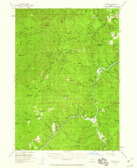 Agness 1954 topographic map thumbnail