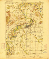 Albany 1916 topographic map thumbnail