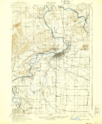 Albany 1916 topographic map preview