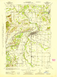 Albany 1944 topographic map preview