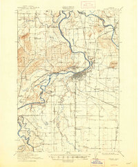 Albany 1916 topographic map thumbnail