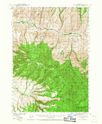 Aldrich Mtn. 1940 topographic map thumbnail