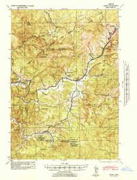 Alsea 1942 topographic map thumbnail