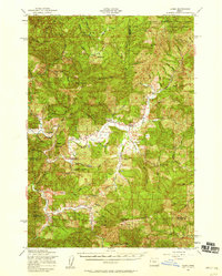 Alsea 1956 topographic map thumbnail