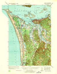 Astoria 1939 topographic map preview