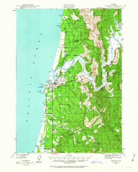Bandon 1943 topographic map thumbnail