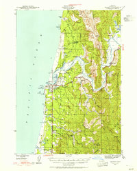Bandon 1943 topographic map preview