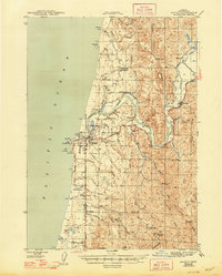 Bandon 1944 topographic map thumbnail