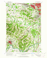 Beaverton 1961 topographic map thumbnail