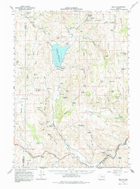 Beulah 1966 topographic map thumbnail