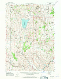 Beulah 1966 topographic map thumbnail