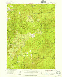 Bone Mountain 1954 topographic map thumbnail