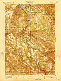 Boring 1914 topographic map thumbnail