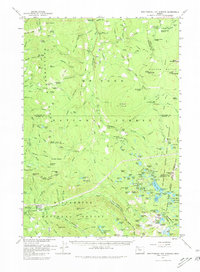 Breitenbush Hot Springs 1961 topographic map thumbnail
