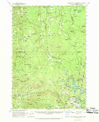 Breitenbush Hot Springs 1961 topographic map thumbnail