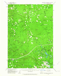Breitenbush Hot Springs 1961 topographic map thumbnail