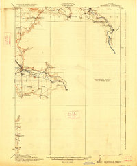 Brownsville 1921 topographic map thumbnail