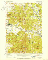 Brownsville 1952 topographic map thumbnail