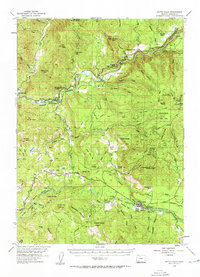 Butte Falls 1954 topographic map thumbnail