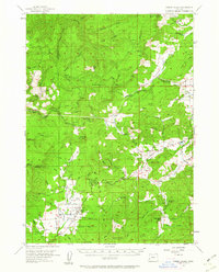 Camas Valley 1955 topographic map thumbnail