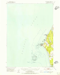 Cape Blanco 1954 topographic map preview