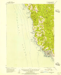 Cape Ferrelo 1954 topographic map thumbnail