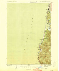 Cape Foulweather 1944 topographic map thumbnail