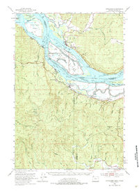 Cathlamet topographic map thumbnail